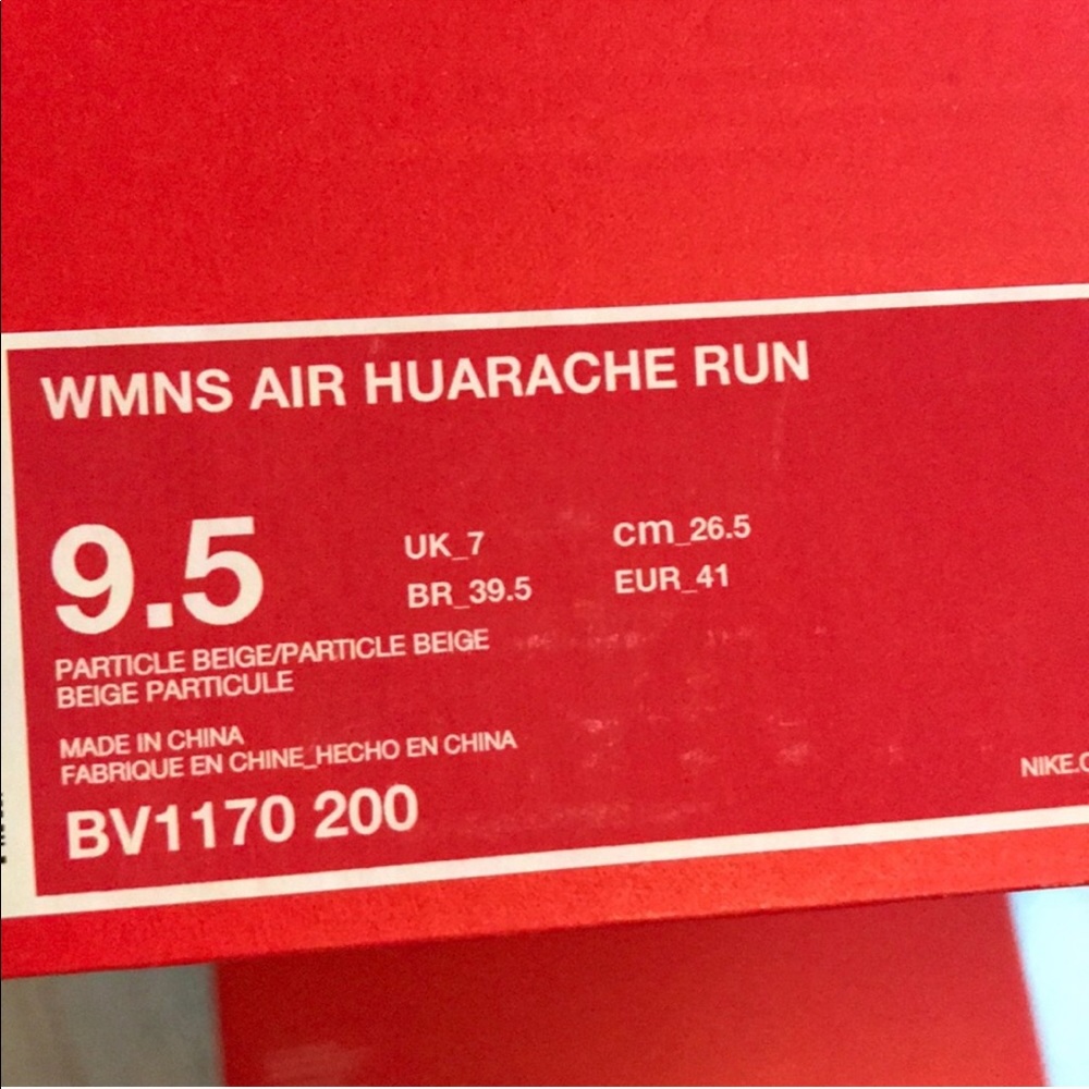 Nike Huarache Run Particle Beige Peach W AUTHENTIC - Picture 7 of 8